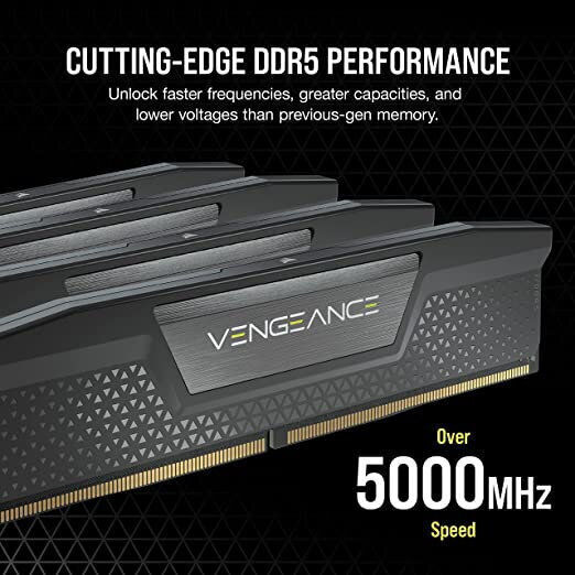 Corsair Vengeance DDR5 32GB RAM with 2x16GB Modules and Speed 6000 for Desktop CMK32GX5M2B6000C36 vue 6