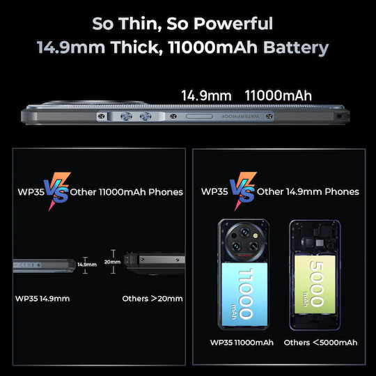 Oukitel WP35 5G Dual SIM (8GB/256GB) Resistant Smartphone Grey Ansicht 9