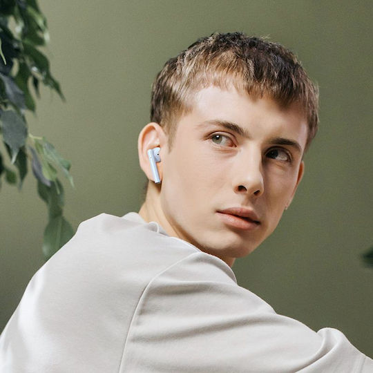 Hoco TWS EW19 Plus Earbud Bluetooth Handsfree Earphones with Charging Case Delighted Blue view 3