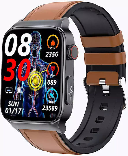 Watchmark Cardio One Smartwatch with Heart Rate Monitor (Brown) view 3