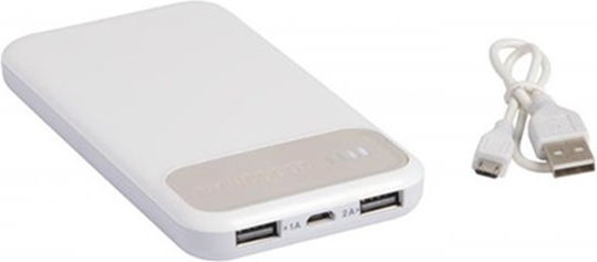 Power Bank 10000mAh with 2 USB-A Ports and USB-C Port Gray