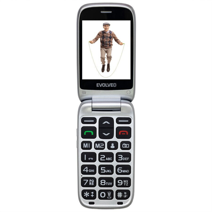 Evolveo EasyPhone FS Single SIM Mobile with Large Buttons Red view 2