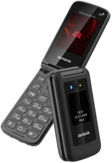 Aiwa FP-30 Dual SIM Mobile with Large Buttons Black view 1