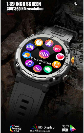 Jaga JS14 Pro Smartwatch with Heart Rate Monitor (Black) view 5