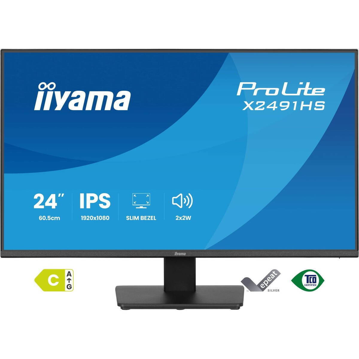 Iiyama X2491HS-B1 IPS Monitor 23.8" FHD 1920x1080 with 1ms Response Time GTG