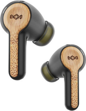 The House Of Marley Rebel In-ear Bluetooth Handsfree Earphones with Sweat Resistance and Charging Case Signature Black view 2