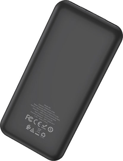 Hoco J52 New Joy Power Bank 10000mAh with 2 USB-A Ports Black vue 2