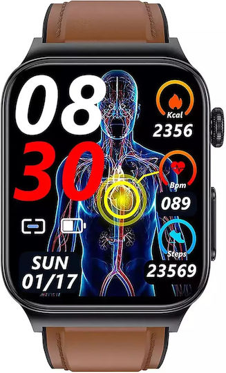 Watchmark Cardio One Smartwatch with Heart Rate Monitor (Brown) view 2
