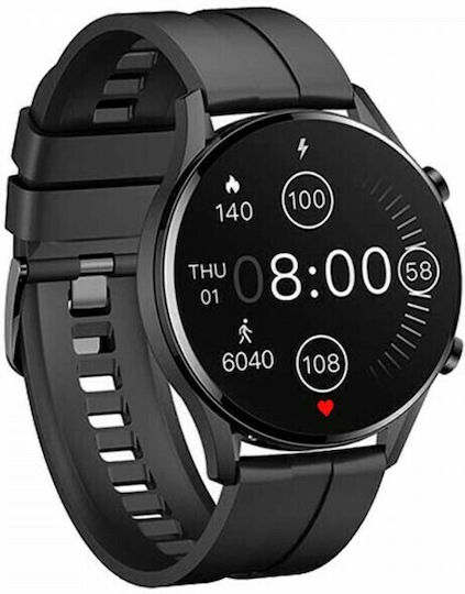 Imilab W12 Waterproof Smartwatch with Heart Rate Monitor (Black) view 4