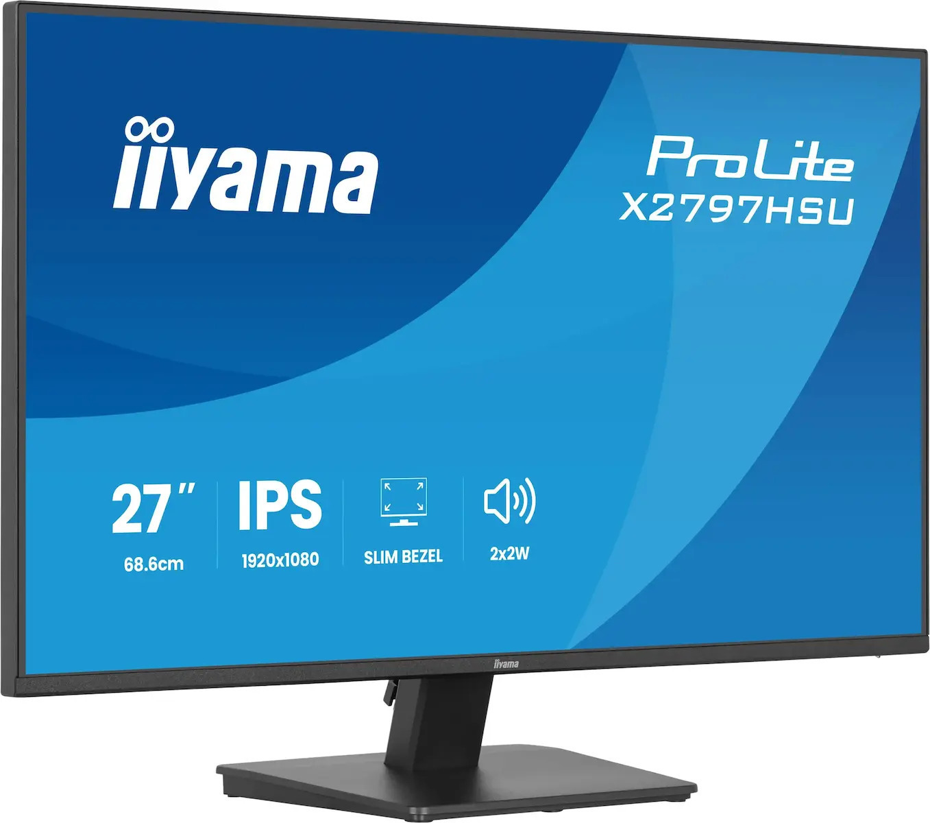 Iiyama ProLite X2797HSU-B1 IPS Monitor 27" FHD 1920x1080 with 4ms Response Time GTG view 1
