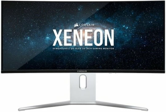 Corsair Xeneon 34WQHD240-C Ultrawide OLED Curved Monitor 34" QHD 3440x1440 240Hz view 1
