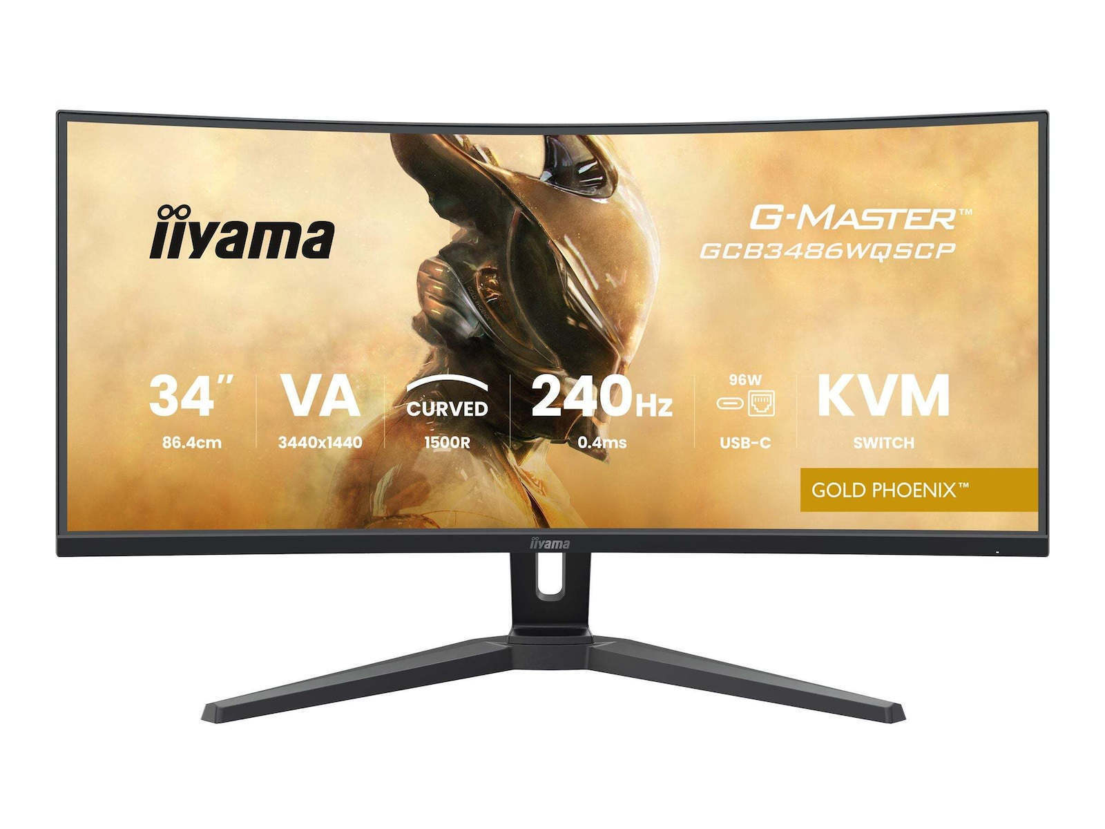 Iiyama GCB3486WQSCP-B1 Ultrawide VA Curved Monitor 34" QHD 3440x1440