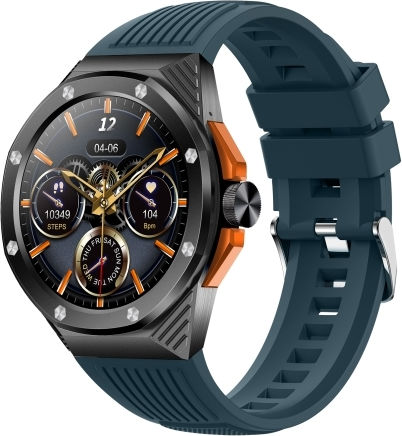 Ht8 1.46 Inch Round Screen Bluetooth Smart Watch Support Health Monitoring & 100+ Sports Modes & Alipay Blue
