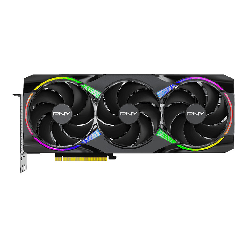 PNY GeForce RTX 5070 Ti 16GB GDDR7 ARGB Overclocked Triple Fan Plus Graphics Card VCG5071T16TFXXPB1-O view 2