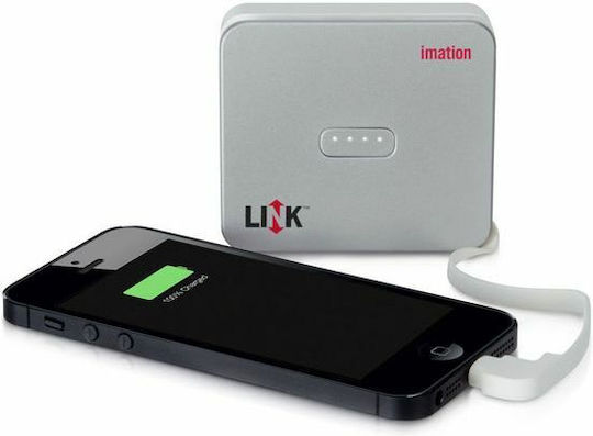 Imation Link Drive Power Bank 3000mAh with USB-A Port Gray view 2