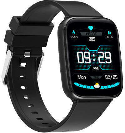 Radiant RAS10601 Smartwatch with Heart Rate Monitor (Black) vue 3