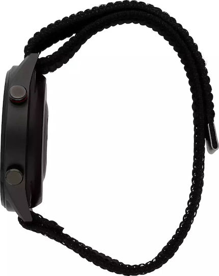 Sector S-02 46mm Smartwatch with Heart Rate Monitor (Black Fabric Strap) view 2