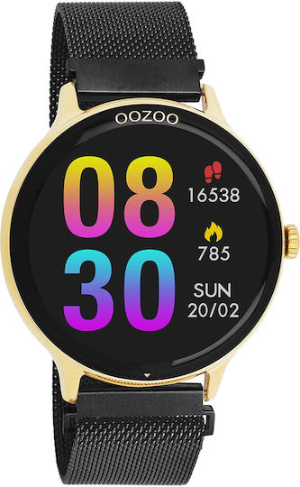 Oozoo Q00137 45mm Smartwatch with Heart Rate Monitor (Black) view 2
