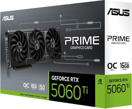 Asus GeForce RTX 5060 Ti 16GB GDDR7 Prime OC Graphics Card view 9