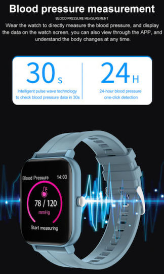 MC28 Smartwatch with Heart Rate Monitor (Pink) vista 5