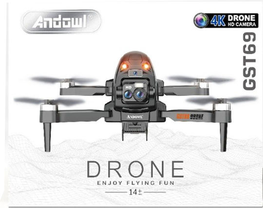 Andowl FDGST69 Drone with 4K Camera and Controller Black