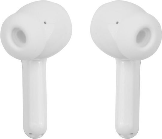 Akai Proffesional BTE-J600W In-ear Bluetooth Handsfree Earphones with Charging Case White view 3