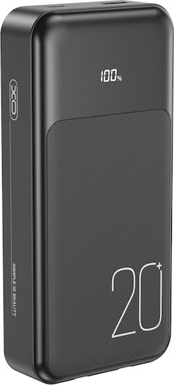 XO PR249 Power Bank 20000mAh 20W with USB-A Port and USB-C Port Power Delivery / Quick Charge 3.0 Black view 4