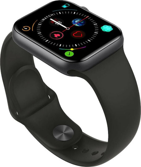 Kingwear V52 Aluminium Smartwatch with Heart Rate Monitor (Black) view 2