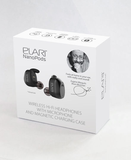 Elari NanoPods In-ear Bluetooth Handsfree Earphones with Sweat Resistance and Charging Case Black view 4