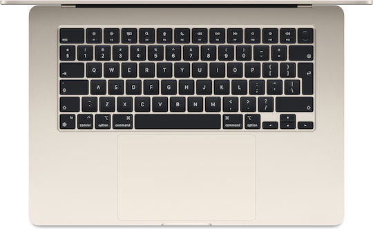 Apple MacBook Air 15" (2024) 15.3" Retina Display (M3-8-core/8GB/256GB SSD) Starlight (International English Keyboard) view 2