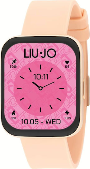 Liu Jo Voice Slim Stainless Steel 42mm Smartwatch with Heart Rate Monitor (Rose Gold) view 2