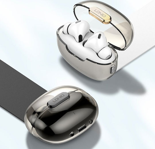 Ldnio T02 Earbud Bluetooth Handsfree Earphones with Charging Case White view 3