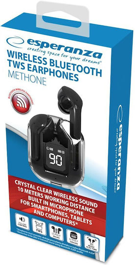 Esperanza EH238K In-ear Bluetooth Handsfree Earphones with Charging Case Black view 5