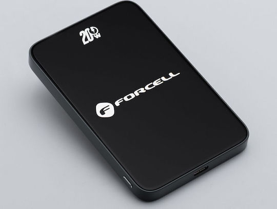 Forcell F-Energy F5K8 MagSafe Power Bank 5000mAh 15W with USB-C Port Power Delivery / Quick Charge 4.0 Black