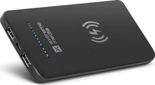 Natec Extreme Media Power Bank 10000mAh with 2 USB-A Ports Black