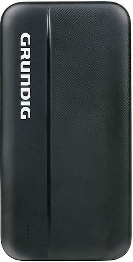 Grundig Power Bank 10000mAh with 2 USB-A Ports and USB-C Port Black view 1