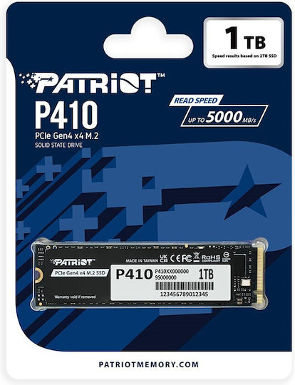 Patriot Viper P410 SSD 1TB M.2 Type with PCI Express 4.0 Connection P410P1TBM28H vue 4