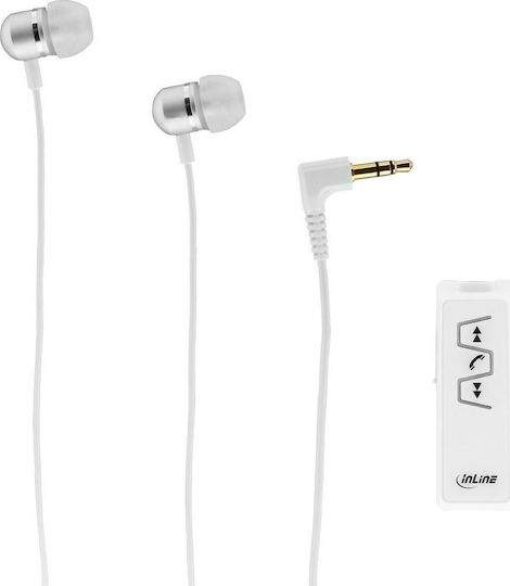 InLine 55354W In-ear Bluetooth Handsfree Earphones White view 1