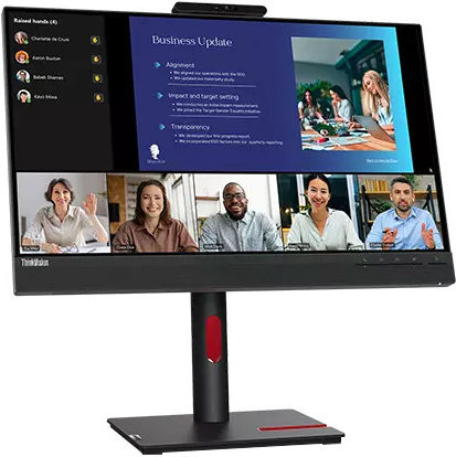 Lenovo ThinkVision T24v-30 IPS Monitor 23.8" FHD 1920x1080 view 2