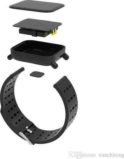 A6 46mm Smartwatch with Heart Rate Monitor (Green) view 3