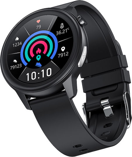 Aiwa SW-500 Smartwatch with Heart Rate Monitor (Black) view 5