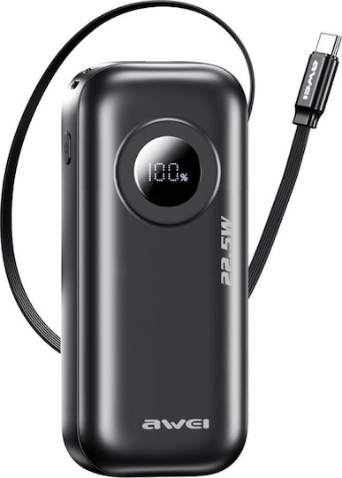 Awei PA-9 Power Bank 10000mAh 22.5W Black view 2