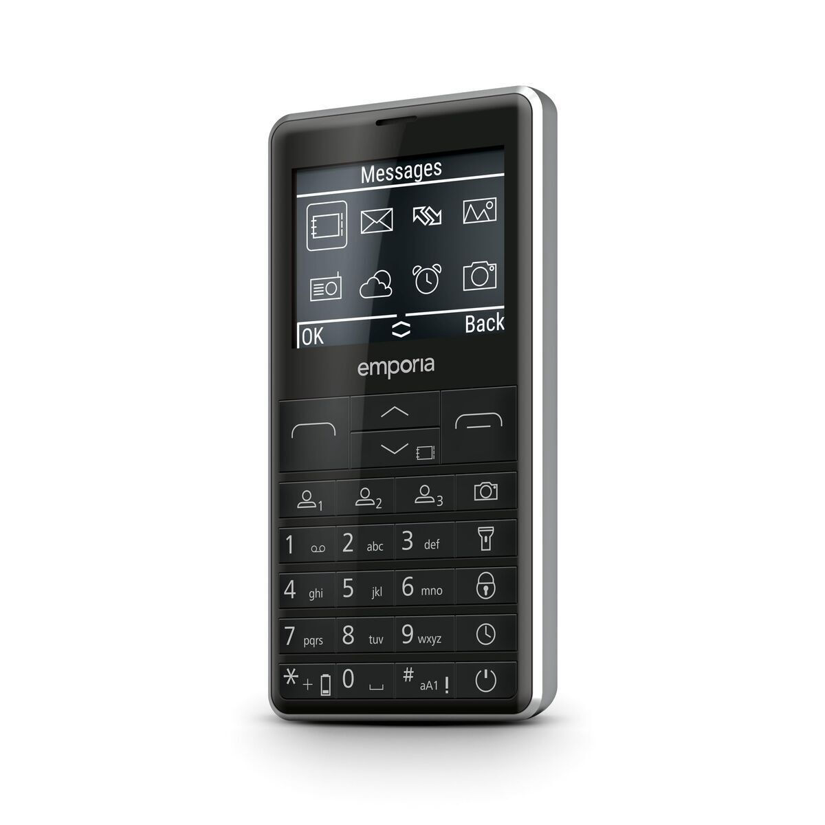 Emporia M76 Single SIM Mobile Phone with Buttons Black दृश्य 5