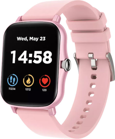 Canyon SW-79 Smartwatch with Heart Rate Monitor (Pink)