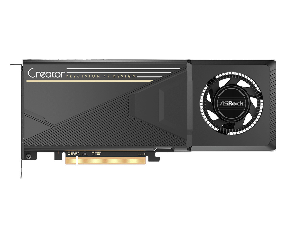 ASRock Radeon AI Pro R9700 32GB GDDR6 Creator Graphics Card view 2