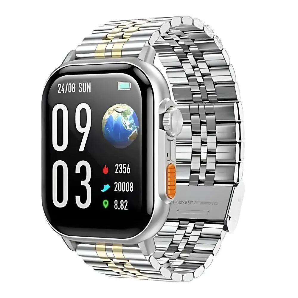 Hoco DYD02 Smartwatch with Heart Rate Monitor (Silver and Gold) view 4