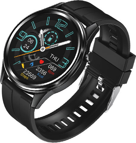 Kaku KSC-766 Smartwatch with Heart Rate Monitor (Black) view 3