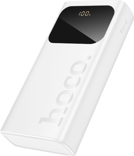 Hoco J144A Power Bank 30000mAh with 2 USB-A Ports and USB-C Port White view 1