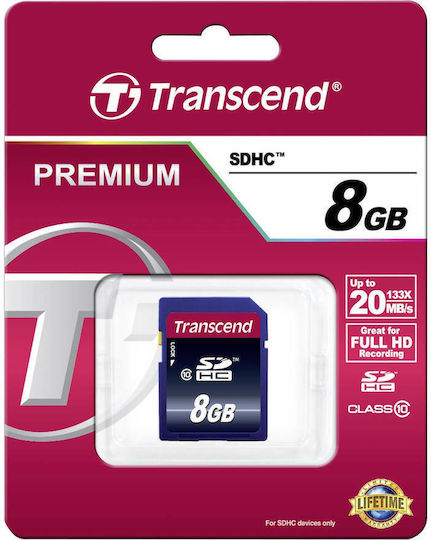 Transcend Premium 200x SDHC 8GB Class 10 UHS-I view 2