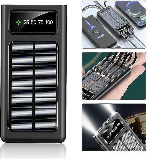 KLGO KP-96 Solar Power Bank 20000mAh with 2 USB-A Ports Black view 3
